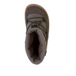 Chlapecké zimní barefoot boty TEX TRACK WOOL Gray G3160251-1 - 34