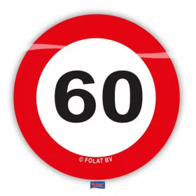 Konfety na stůl Dopravní značka 60 let 48 ks