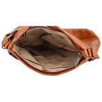 Moderní dámská koženková crossbody Anup, hnědá