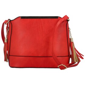 Módní dámská koženková crossbody kabelka Vaios, červená