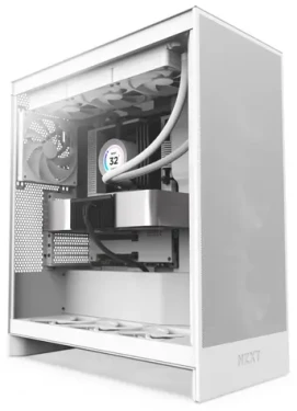NZXT H7 Flow (2024) bílá / Počítačová skříň / Midi Tower / tvrzené sklo / E-ATX / 3x 120mm ventilátory (CM-H72FW-01)