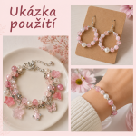 Korálková sada - velký růžový mix - krabička