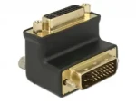 Delock Adaptér DVI 24+1 (M) - DVI 24+5 (F) / 90° pravoúhlý (65866)