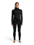 Dámské merino spodky ICEBREAKER Wmns Merino 260 Tech Vertex High Rise Leggings Chillwav, Black/Obsidian/J velikost: L