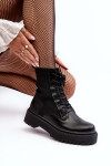 Dámské boty s ponožkou šněrované černé Dedinva 38