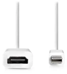 Nedis adaptér mini DisplayPort - HDMI bílý / Adaptér / mini DisplayPort (M) - HDMI (F) / 20 cm (CCGB37650WT02)