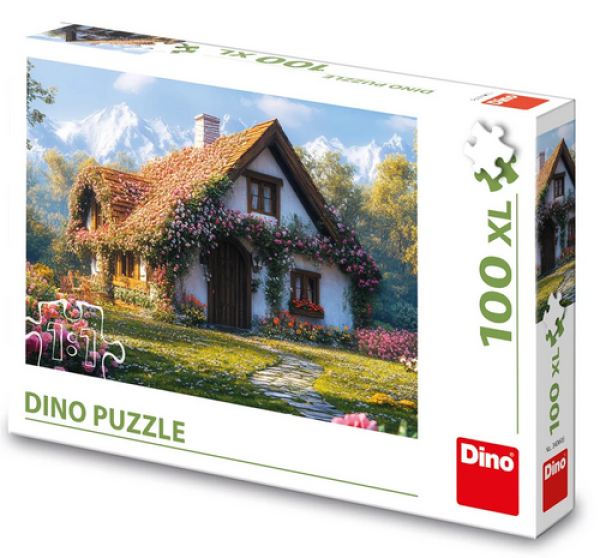 Puzzle Chata v údolí 100 XL dílků