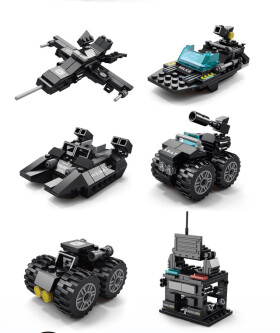 Mamido Stavebnice policejní vůz SWAT Tiger 6v1 371 dílů MT1132