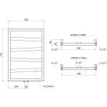 MEXEN - Zoom otopný žebřík/radiátor dekorativní 770 x 530 mm, 275 W, černá W130-0770-530-00-70
