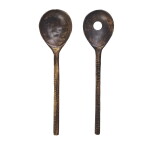 MADAM STOLTZ Salátový příbor Dark Mango Wood, přírodní barva, dřevo