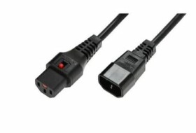 MicroConnect Prodlužovací kabel s IEC zámkem C13 - C14 3m černá (PC1022)