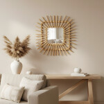 REA - Nástěnné zrcadlo Boho 45CM QDJ071 HOM-02818