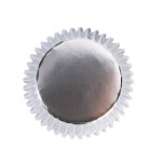 PME košíčky na muffiny s alobalovým vnitřkem Vánoční stříbrné a bílé s vločkami (60 ks)