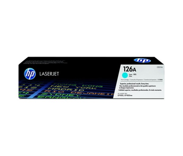 HP 126A Cyan LJ Toner Cart, CE311A (1,000 pages) EDF_691924