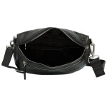 Módní dámská kožená kabelko-ledvinka GW Galatea, černá