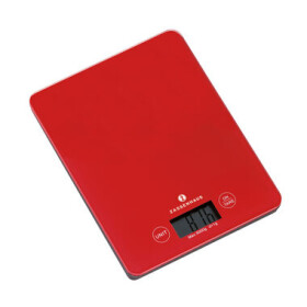 ZASSENHAUS 73218 červená / Digitální kuchyńská váha / max. 5 kg / funkce TARE / LCD (73218)