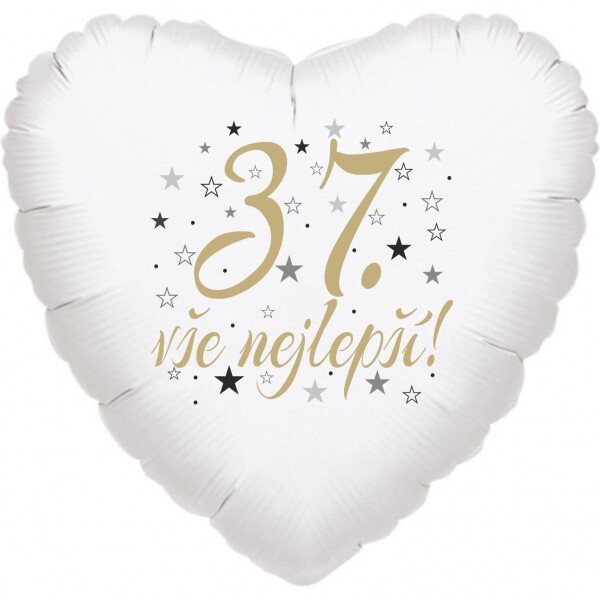 37. narozeniny balónek srdce Balonky.cz 37. narozeniny balónek srdce Balonky.cz