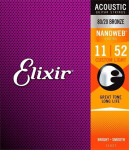 Elixir Nanoweb Bronze Custom Light 3-pack