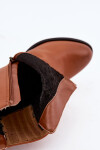 Dámské zateplené kozačky na podpatku Medicine RW16-OBD428-80X Camel 39