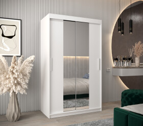 Šatní skříň Abi T1 Barva korpusu: Bílá, Rozměry: 120 cm, Dveře: Bílá