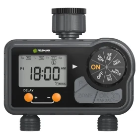 FIELDMANN FZH 2025 / Zavlažovací hodiny / 2 Zónové / 1 min - 4 h / 0.5 - 8 bar / 35 l/min (50007377)