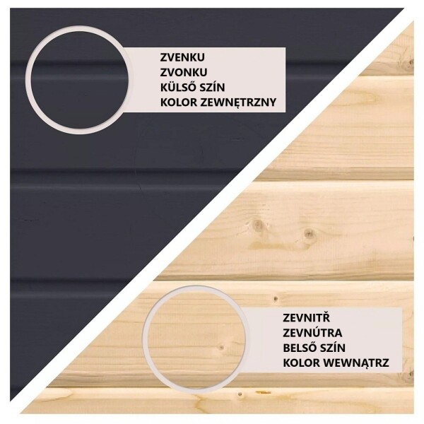 Finská sauna – KARIBU ARES 3 (antracit / antracit)