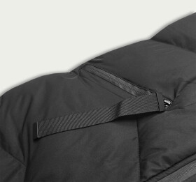 Dlouhá černá dámská vesta s kapucí model 17552853 černá S (36) - J.STYLE