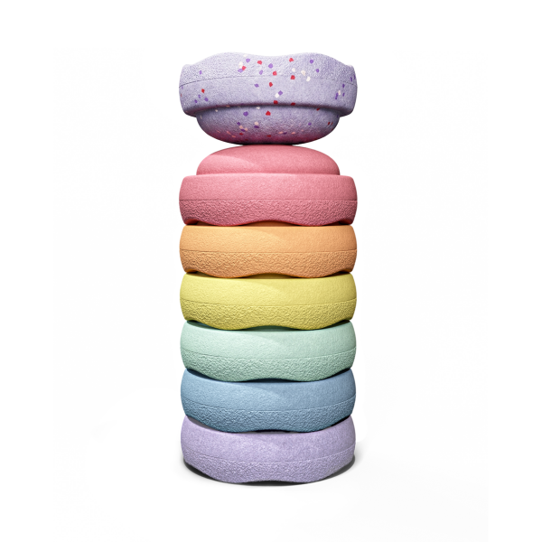 Kameny Stapelstein Winter Special Mini Rainbow Pastel, 6+1 ks
