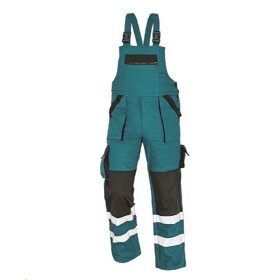 Montérkové kalhoty MAX REFLEX WINTER pánské zimní s laclem zeleno-černé 50 zeleno-černé