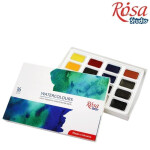 ROSA Studio akvarelové barvy 16x2,5 ml v kartonové krabičce