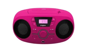 Bigben CD61RUSB růžová / Přenosný CD přehrávač / MP3 / FM / 6 x LR14 (8bcd61rusb)