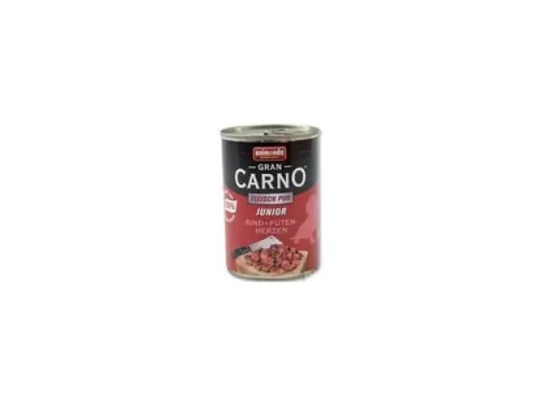 Animonda GranCarno Junior konzerva pro psy hovězí+krůtí srdce 400g (4017721827287)