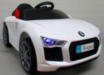 Mamido Elektrické autíčko Cabrio B4 eko-kůže bílé