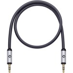 Oehlbach jack audio prodlužovací kabel [1x jack zástrčka 3,5 mm - 1x jack zásuvka 3,5 mm] 5.00 m černá pozlacené kontakty Oehlbac