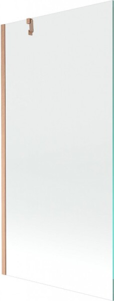 MEXEN/S - Next vanová zástěna FIX 90 x 150, transparent, měď kartáčovaná 895-090-000-00-00-65