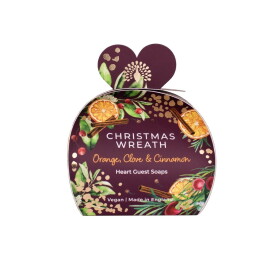 The English Soap Company Vánoční mýdlo Orange / Clove / Cinnamon – 3 x 20 g, fialová barva, papír