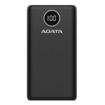 ADATA PowerBank P20000QCD 20000mAh černá / 3A / 2x USB + 1x USB-C (AP20000QCD-DGT-CBK)