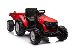 Mamido Elektrický traktor s přívěsem pro děti HC-306 24V červený