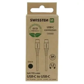 SWISSTEN datový kabel USB-C - USB-C 1.2m černá (ECO BALENÍ) (71506300ECO)