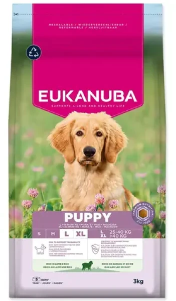 EUKANUBA Granule Puppy Large rich in lamb 3 kg / pro štěňata / velká a obří plemena / jehněčí (1724-231301)