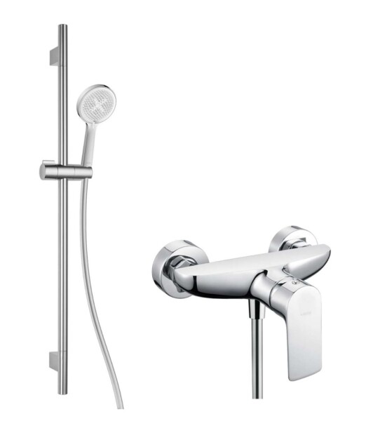Kielle - Vega Sprchový set s baterií, tyčí, hadicí a sprchovou hlavicí EcoSpare, chrom 20618SN20
