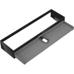 MEXEN - Box-A skříňka pro umyvadlo 160, 1 šuplík, černá lesk 91AX0-1600-235-1-70