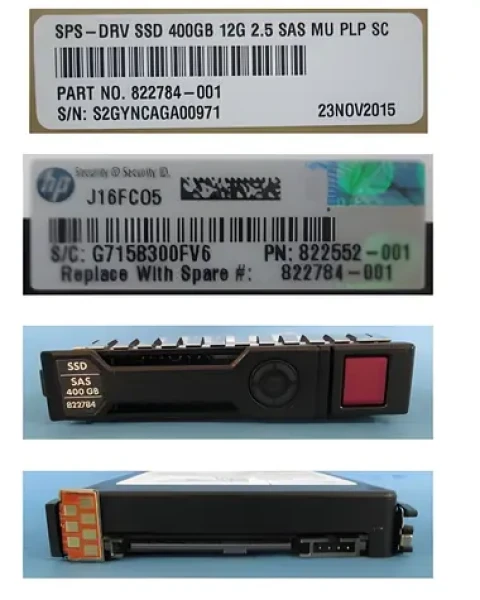 HPE 400GB / SSD / 2.5" / SAS / Hot-Plug (822784-001)