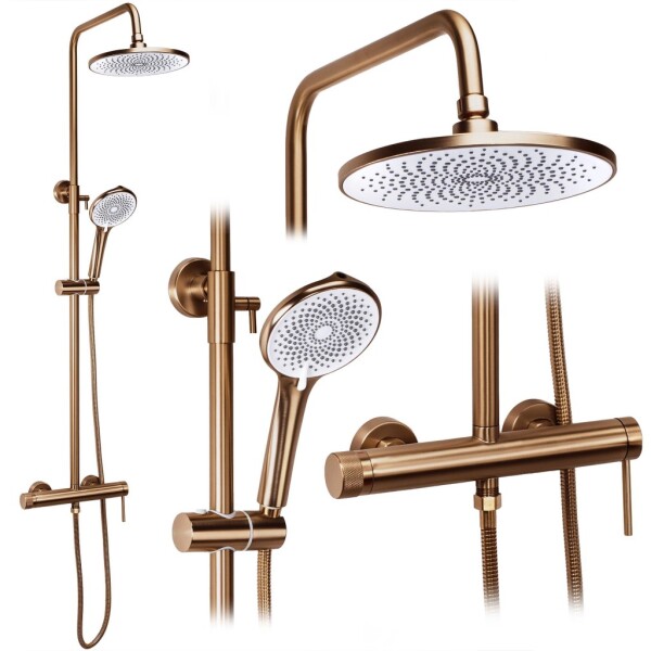 REA - Sprchový set Foss Clif Brush Copper REA-P3914