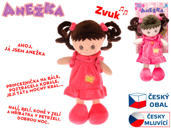 Panenka Anežka brunetka 36 cm