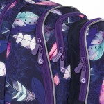 Školní batoh Fialová pírka Topgal LYNN 26008