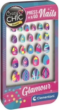 Clementoni Crazy Chic Beauty: Press Go Nails Glamour