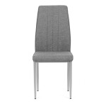 Jídelní židle, šedá, látka, DCL-379 GREY2