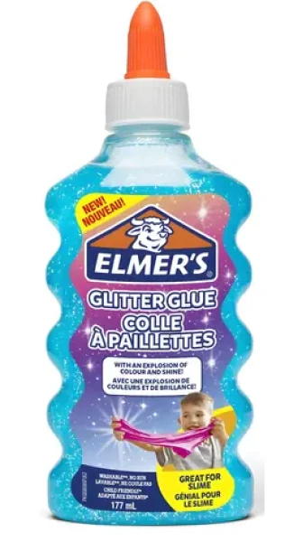 Elmer's Třpytivé lepidlo 177 ml modré / Lepidlo / třpytivé / na výrobu slizu (0102/2077252)