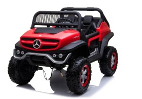Mamido Dětské elektrické autíčko Mercedes Unimog 4x4 červené